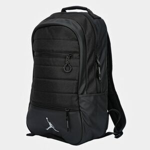 New Nike Air Jordan 25L Black Onyx Quilted Laptop Travel Bag & Backpack